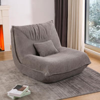 Armless Bean Bag Chair & Lounger, Removable Lounge Chair Lazy Sofa Togo Sofa by Trule