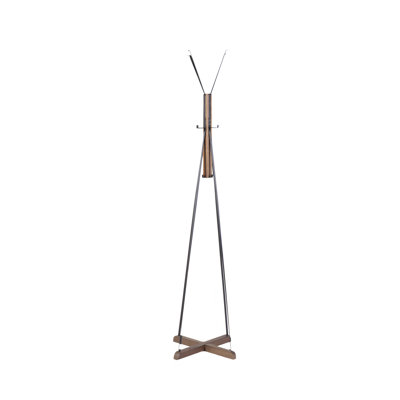 Reclaimed Wood And Metal Freestanding Coat Rack With Hooks Use In Bedroom, Living Room by 17 Stories