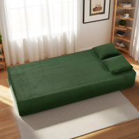 Modern 3-Seater Sofa with Deep Seat, No Assembly Required, Modern Corduroy Couch with 2 Pillows, Lazy Compression Sofa for Living Room Bedroom, Hybrid