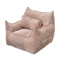 Comfy Gaint Bean Bag Chair With Ottoman, Huge Bean Bag Armchair For Adults And Teens by Trule