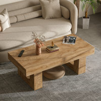 42" Farmhouse Coffee Table, Rustic Coffee Tables For Living Room by Gracie Oaks