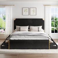 Platform Bed Frame With 12 Drawer