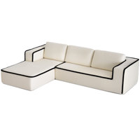 121" Oversized Modular Cloud Couch With Chaise, L-Shaped Deep Seat Sofa, Wide Armrests, Memory Foam, No Assembly by Latitude Run