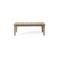 Acacia Wood Outdoor Coffee Table by 17 Stories