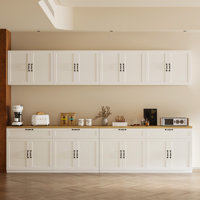 126"W Large Food Pantry Kitchen Sideboard Buffet Table by Lark Manor