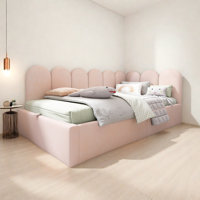 Upholstered Tufted Corner Daybed by Everly Quinn
