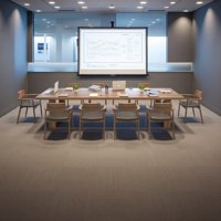 Solid wood multi-functional conference table by Ophelia & Co.