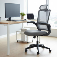 Ergonomic Mesh Office Desk Chair With Adjustable Headrest And Arms