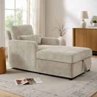 Upholstered Chaise Lounge With Storage