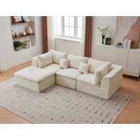 Sectional Couches, Convertible Boneless Couch with Ottoman by Ebern Designs