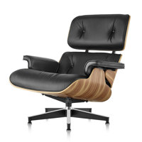 Mid Century Chaise Lounge Chair With Ottoman, Top  Grain Leather, Modern Office Chair Classic Design, Heavy Duty Base Support For Living Room Study Lo by Corrigan Studio