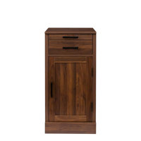 Modular Wine Bar Cabinet with Hutch – Buffet Storage Cabinet for Dining Room & Entertaining by Winston Porter