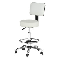 Drafting Chair,Ergonomic Office Desk Chair With Back Support,Tall Adjustable Rolling Stool With Footrest by 17 Stories