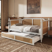 Rattan Daybed with Trundle by Ophelia & Co.