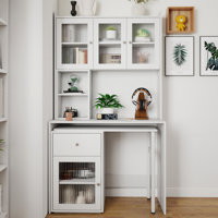 Writing Desk with Bookshelf & Hutch by 17 Stories