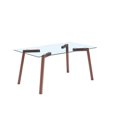 Yola Glass Dining Table by Ivy Bronx