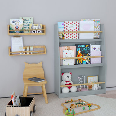 3 Tier Kids Book Shelf,Kids Book Rack, Helps Keep Bedrooms, Playrooms, and Classrooms Organized by Isabelle & Max