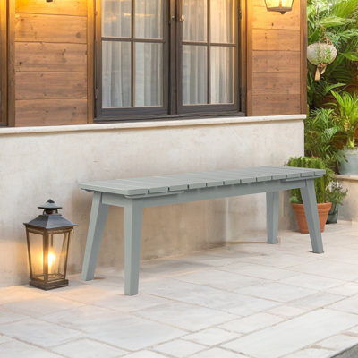 45-Inch Solid Wood Backless Outdoor Bench by Ophelia & Co.