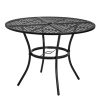 Patio Round Metal Table by 17 Stories