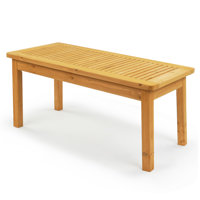 Patio Wood Table by Ebern Designs
