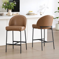 Angelick Modern Counter Stool with Metal Frame