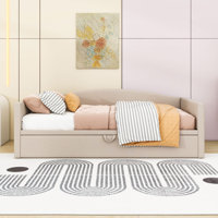Twin Size Velvet Daybed with Adjustable Twin Trundle by Mercer41