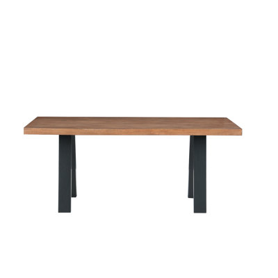 Rectangular Dining Table with Solid Wood Top by Lark Manor