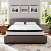 Full 12" Medium Mattress – Low Motion Transfer & Pocket Coil, Hypoallergenic, Certipur-US Certified Foam, Hybrid Mattress In A Box by Alwyn Home