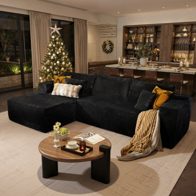 2 - Piece Upholstery Sectional, Convertible Cloud-Like Sofa with No Assembly by Mercer41