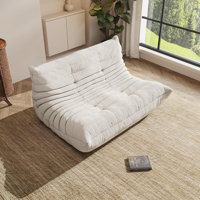 Bean Bag Chair, Oversized Loveseat Fireside Chair For Adults, 2 Seater With Memory Foam Filled, Lazy Sofa Lounge Floor Sofa For Living Room, Bedroom, by Trule