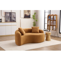 Tai Chi Inspired S-Curved Sofa Set with No Assembly, Luxurious Chenille Upholstery, and Space-Saving Design