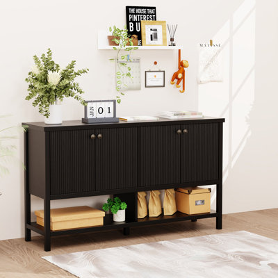 Morden Cabinet With Display For Kitchen And Living Room by Latitude Run