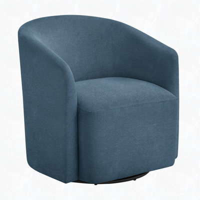 Modern Fabric Swivel Accent Chair by Corrigan Studio