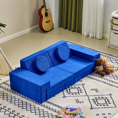14PCS Fold Out Kids Couch Modular Kids Couch For Playroom by Isabelle & Max