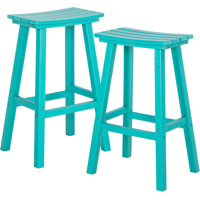 Patio Bar Stool, Outdoor Bar Chairs With Footrest by Arlmont & Co.