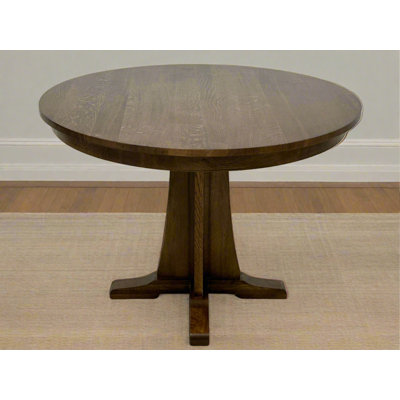 Mission Quarter Sawn Oak Round Dining Table, Kitchen Table - 42 inches by Canora Grey