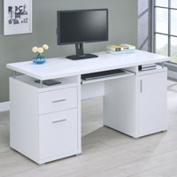 Rochelle Computer Desk With 2 Drawers And Cabinet by Latitude Run
