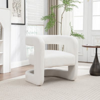 Modern Upholstered Barrel Chair by Wrought Studio