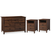 Farmhouse 7 Drawer Dresser And 2 Drawer Nightstand Set by Winston Porter