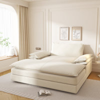 80" W Modern Deep Seat Upholstered Oversized Double Indoor Chaise Lounge, With Large Pillow And Wide Armrests Chenille Lazy Sleeper Sofa Bed by Latitude Run