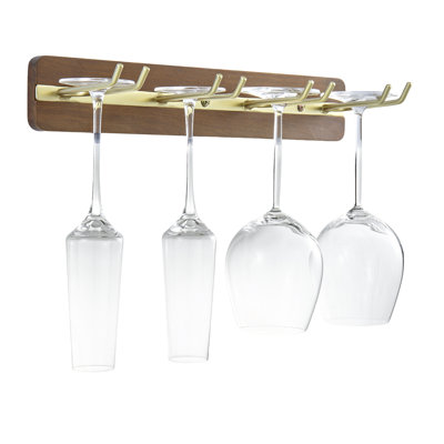 Wall Mounted Wine Glass Holder Storage Rack by George Oliver