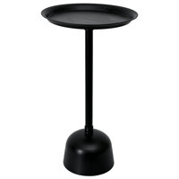 Small Round Side Table, Tall Pedestal Drink End Tables Living Room, Narrow Night Stand For Small Spaces, Bedroom, Modern Metal Beside Table Entryway D by George Oliver