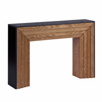 47in Modern Wood Console Table with Two-Tone Finish and Spacious Surface, Perfect for Entryways and Living Rooms. by Latitude Run