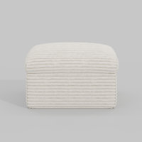 Wide Plush Corduroy Ottoman Seat Of Compressed Sofa by Mercer41