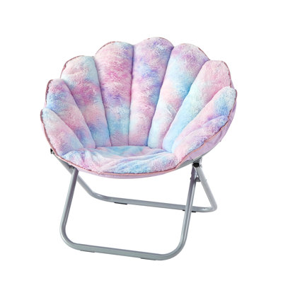 Scallop Saucer Chair, Purple Tie Dye by Mercer41