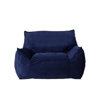 2 Seater Oversized Bean Bag Chair With Armrests by Latitude Run