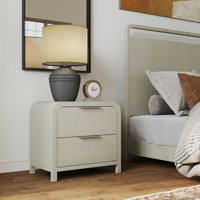 Croskey 3-Piece Bedroom Set With Panel Bed And Two Nightstands In Light Gray by Latitude Run