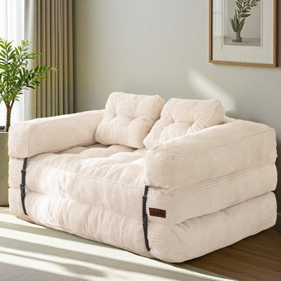 Gaint Folding Sofa Bed,U-Shaped Convertible Bean Bag Sofa Bed