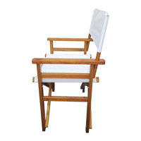 White Canvas Wooden Director Folding Chair - 2-Piece Set by Winston Porter