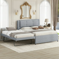 Full Size Platform Bed with Pop-up Trundle by Latitude Run
